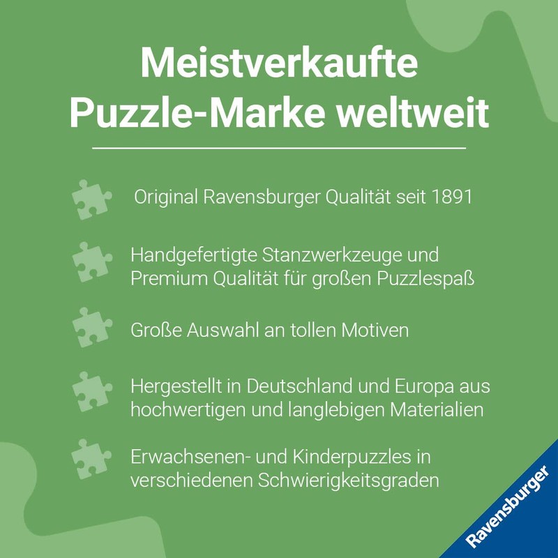 Ravensburger Puzzle Stitch 17581 Round Puzzle 500 Pieces for Adults