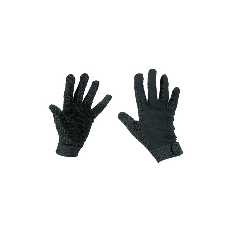 Reithandschuhe Baumwolle Jersey Gr. M schwarz