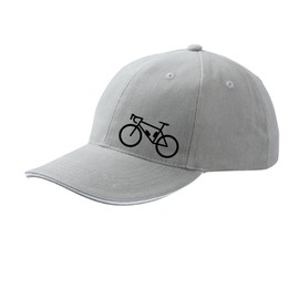 huuraa Cappy Unisex Baseball Cap for Bikes and Bikes, Dark Grey/White with Motif for All Bikers, Gift Idea for Friends and Family, Dark grey/white
