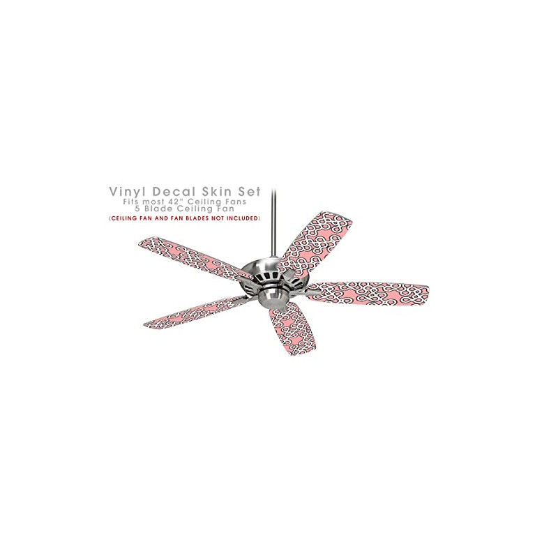 Locknodes 03 Pink - Ceiling Fan Skin Kit fits most