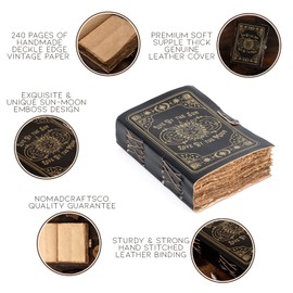 Leather Journal, Sun and Moon Vintage Journal, Leather Bound Journal | Journal for Men, Vintage Leather Journals, | Leather Sketchbook, Journals for Writing, Vintage Notebook