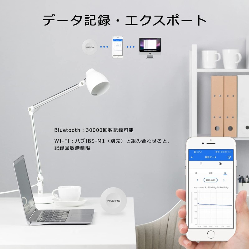 Inkbird Bluetooth Thermometer, Hygrometer, Indoor and Outdoor Use, Thermometer, Hygrometer,