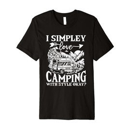 Glamping Lover Mountains Nature Lover Camping Glamper Premium T-Shirt