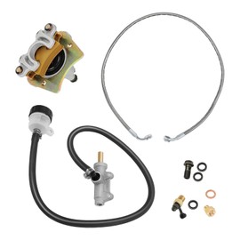 M MATI Rear Brake Caliper & Master Cylinder & Hose Line for Polaris Scrambler 500 Trail Blazer 250 330 Trail Boss 330 2005-2009 1910806 1910791 1910506 1910769