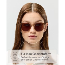 Kapten & Son Nairobi Sunglasses for Men and Women with Sun and UV Protection, Stylish, Round Lens Shape, Unisex Sunglasses, Transparent hazel brown