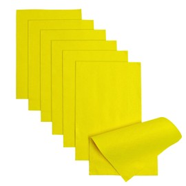 Jtnohx Felt Sheets for Sewing, Color Felt Fabric for Crafts, 7 Pcs 1mm 8"x12" Soft Fabric Square Handicraft DIY and Embroidery Projects (Yellow)