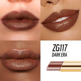 DE'MUMU Moisturizing Brown Lipstick for Women Shimmer Tinted Lip Balm Hydrating Nourishing Chocolate Lip Gloss Vegan& Cruelty Free Lip Makeup, ZG117 Dark Era