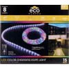 EcoScapes, 15 Ft Color-Changing LED Rope String Light | Remote
