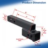 Silscvtt 2 Inch Receiver Adjustable Trailer Dual Hitch Extension 2
