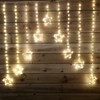 303 LED Warm White Christmas Curtain Star Light 1.2m x