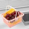 Alipis 3pcs Small Fruit Basket Strawberry Cherry Basket Plastic Handle