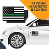 Magnet Me Up Thin Green Line American Flag Magnet Decal,