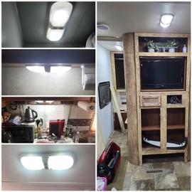 Bright T10 921 922 912 Led Bulbs for 12V RV Tralier Interior Ceiling Dome Light, Cool White 6000k, 194 168 LED Replacement Camper Boat Trunk Map License Backup Reverse Width Lamp Landscape Lights,5Pcs