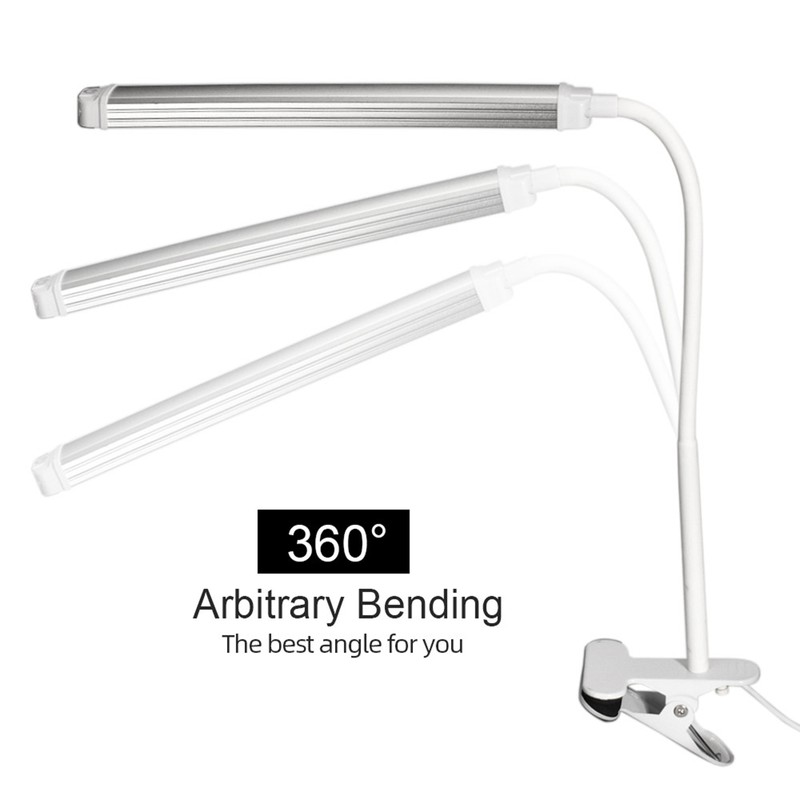 Clip-on Desk Lamp for Tattoo Nail Art Reading Beauty Makeup