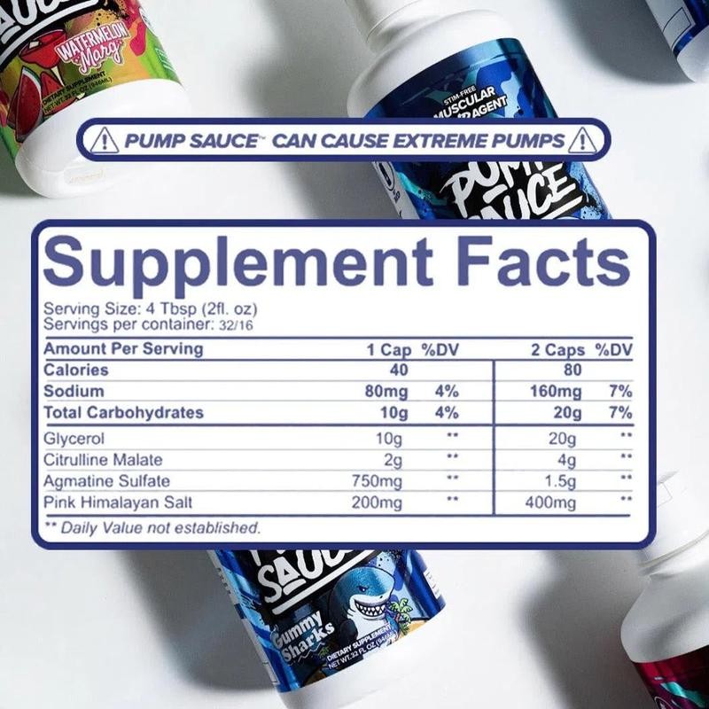 Pump Sauce Full-Spectrum Liquid Pre-Workout - Flavor: Gummy Worms
