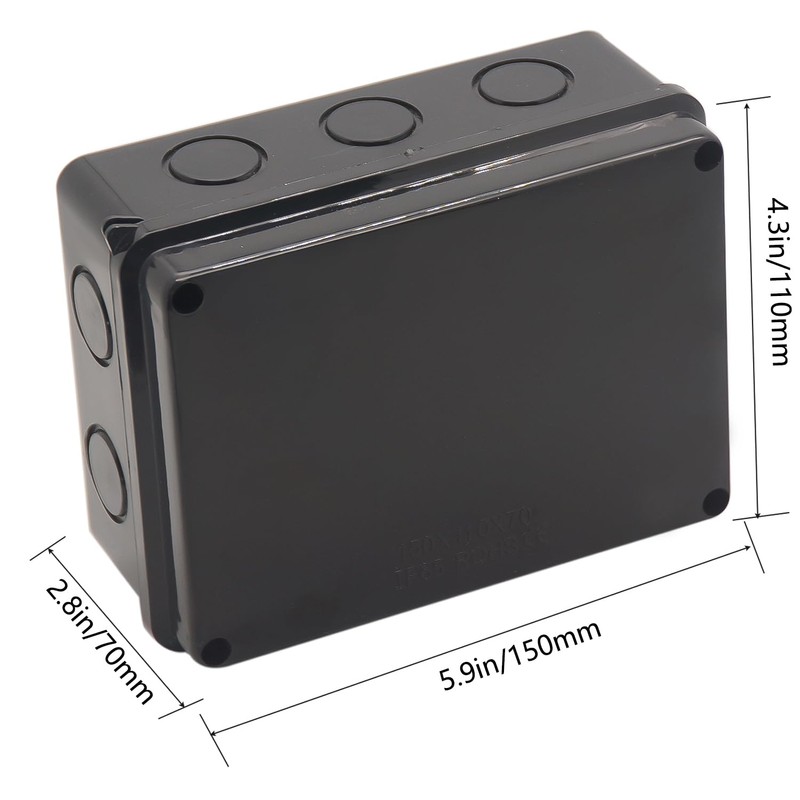 Electrical Box, Outdoor Waterproof Box IP65 Junction Box with Reserved