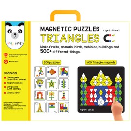 Play Panda Magnetic Puzzles Triangles 500 Colorful Magnets Medium