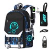 RM Family - Mochila luminosa para niños, 15.6 pulgadas con