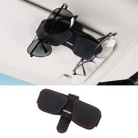 [Rise Exclusive] Car Glasses Holder RAIZE Exclusive Logo Sunglass Clip Car Rise X G Z 4WD Car Storage Ticket Card Glasses Holder Sun Visor Leather Easy Installation Car Supplies Accessories Choose from 3 Colors (Black, Rise Only)