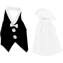 1 Set Bride and Groom Wine Bottle Covers- Wine bottle dress-up for Weddings Wedding Gifts For the Couple Fun Wine Bottle Covers Wedding Centerpieces Decorations, Home and Kitchen