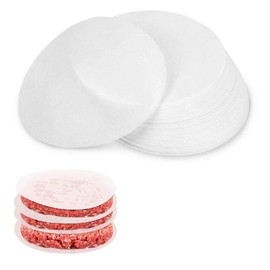 Release Paper for Hamburgers, Burger Paper Round, 13 cm Non-Stick Burger Paper, 500 Sheets Round Non-Stick Paper for Patties, for Pans, Grill, Steam, Hamburgers, Cakes