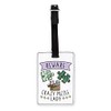 Gift Base Beware Crazy Puzzle Lady Visual Luggage Tag with