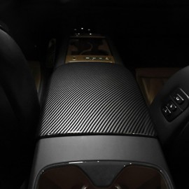 YOUTOOCAR Center Armrest Cover Trim Compatible with Kia EV9 2024-2025 Accessories (Carbon Fiber Pattern)