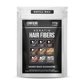 Bolsa De Recarga De Fibras Capilares De Queratina Para Hombres Y Mujeres: Rellena El Cabello Fino O Ralo, Las Zonas Calvas Y Deja El Cabello Más Grueso Y Con Más Volumen Al Instante(Rubio Cla