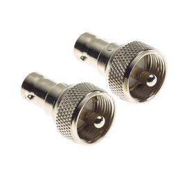 UHF Male to BNC Female Male to Female RF Coaxial Coaxial Adapter 2pcs