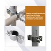 2 Pcs Adjustable Upright Clamp,Pipe and Drape Clamps,Works With 1.5"