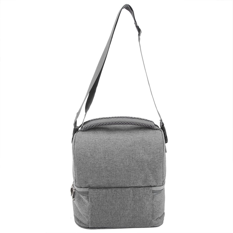 7L Portable Double Layers Insulated Bento Bag Lunchbox Tote for