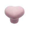 NAKUPENDA Pack of 6 Furniture Knobs Heart Shape Ceramic Cabinet