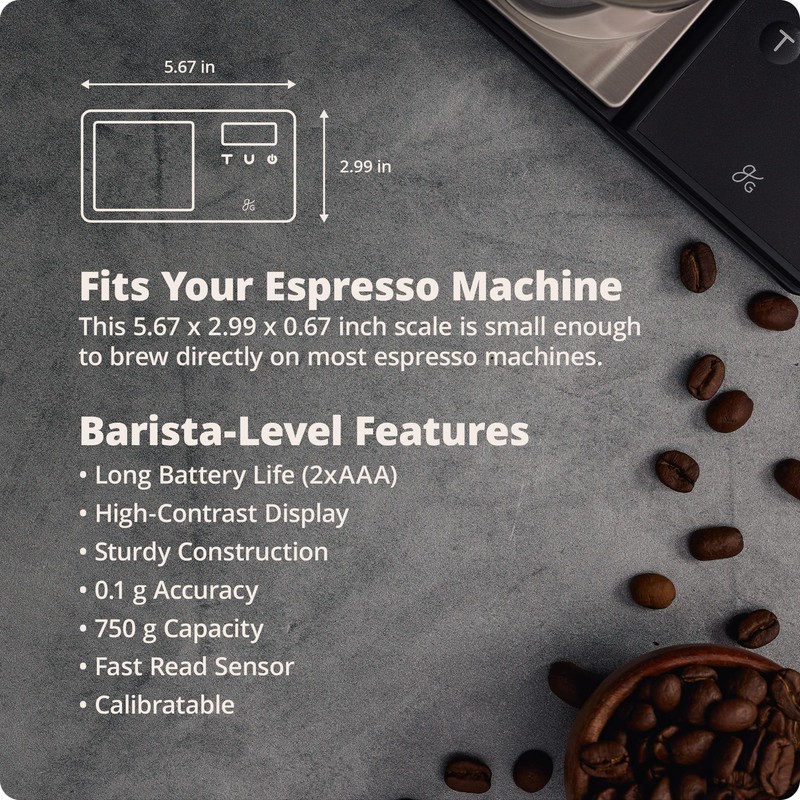 Greater Goods Digital Espresso and Coffee Scale - 750 x