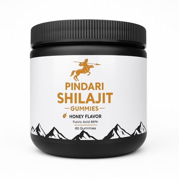 Pindari Shilajit Gummies Honey Flavor 60 Gummies | Fulvic Acid