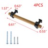 T Tulead 4PCS Wood Cabinet Handles Pulls Adjustable Hole Drawer