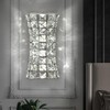 Kaiyuan Crystal Wall Light Fixtures,Modern Chrome Wall Lamp with Clear