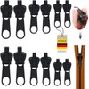 Zip Repair Set Replacement, 3 Sizes Removable Zip Replacement Zip
