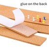 Cork Bulletin Board Strip Tiles, 6 Pack with 50 Push