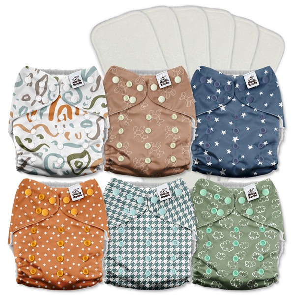 Mama Koala 3.0 Cloth Diapers for Babies with AWJ Lining,
