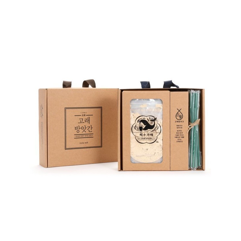 (고래방앗간)국산곡물 100프로 커피향가득 미숫가루 선물세트 미수라떼(40g)X10팩 (Whale Mill) 100% Domestic