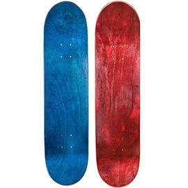 Cal 7 Blank Maple Skateboard Decks| Two Pack (Blue, Red, 7.75 inch)