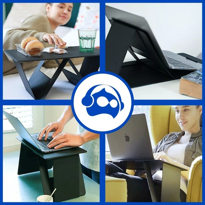 Bluelander Soporte Para Laptop Plegable Mesa Laptop Cuero Impermeable Color