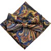 Paisley Colorful Multi [Bow Tie & Pocket Square] 2-Piece Set,