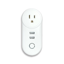 Smart Outlet Dual Mode WiFi 3 Outlets WiFi Smart Plug, Powerful 10A 2400 Watt Output, Individually Controllable USB Alexa Smart Plug Multi-Outlet Through Alexa, Google Home