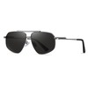 YAMEIZE Polarised Sunglasses Aviator Vintage Round Classic Metal Frame Unisex