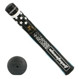 Wosofe GOLF Putter Grip Lightweight and Comfortable Advanced Texture Control and High-feedback Golf Putter Grip Stroke Enhancement Soft & Tacky Superior Traction Three Styles (A-Black/Blue-7)