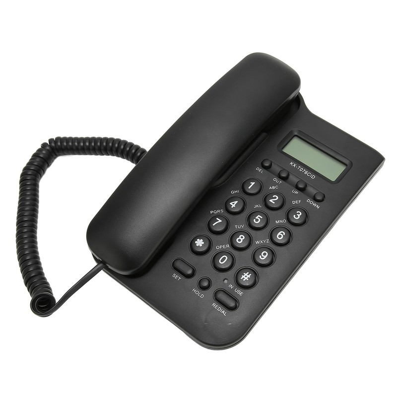 Desk Phone Caller ID Wall Mount Minimalist Corded House Phone