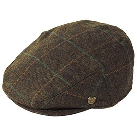 Failsworth Millinery Cambridge Flat Cap (Latest Version) in Checked 300, Size: Large (59cm)