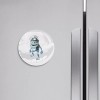 Unbranded Crazy Frog Cartoon | 4'' X 4'' Round Decorative