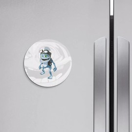 Unbranded Crazy Frog Cartoon | 4'' X 4'' Round Decorative Magnet
